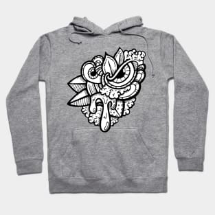 Doodle Art Urban Design With Eyes Hoodie